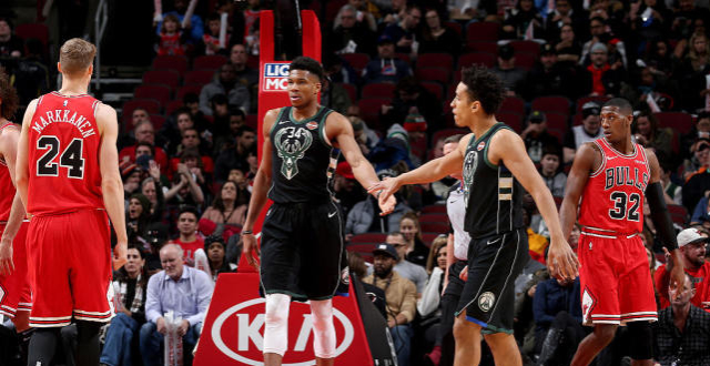 深圳队碾压公牛,字母哥刷新纪录 深圳队碾压公牛,字母哥刷新纪录